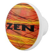 Zen zwart draad keramische knop (Rechts)