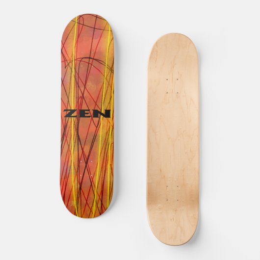 Zen zwart draad skateboard (Voorkant)