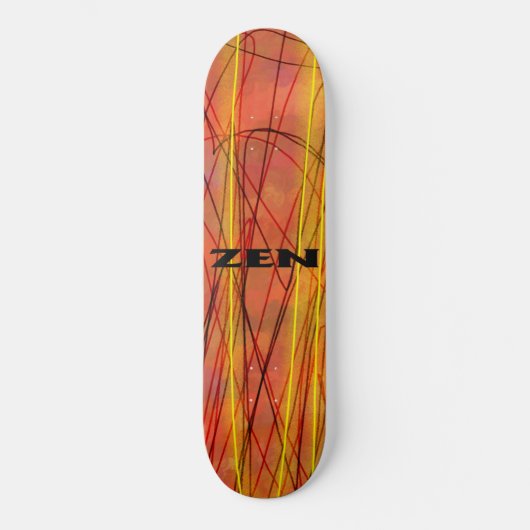 Zen zwart draad skateboard (Voorkant)