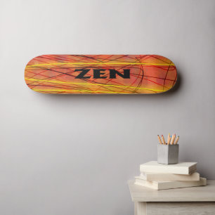 Zen zwart draad skateboard