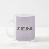 Zen zwart grijs frosted mok (Links)
