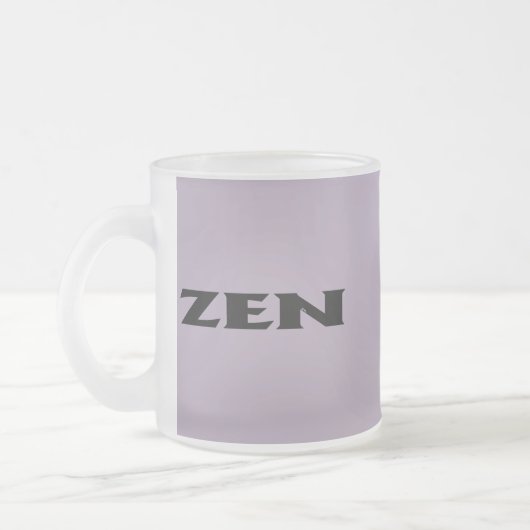 Zen zwart grijs frosted mok (Links)