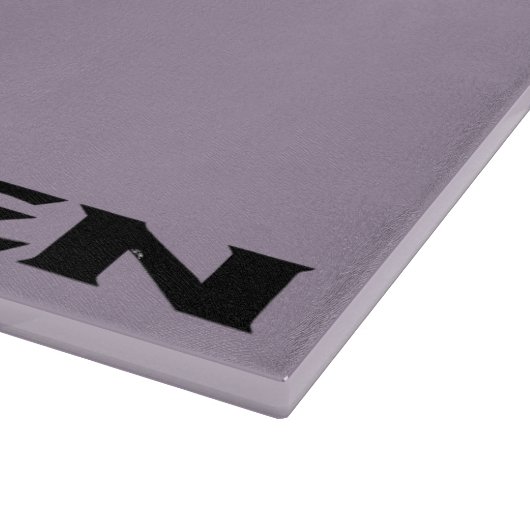 Zen zwart grijs glas snijplank (Hoek)