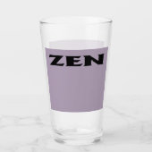 Zen zwart grijs glas tumbler (Voorkant)