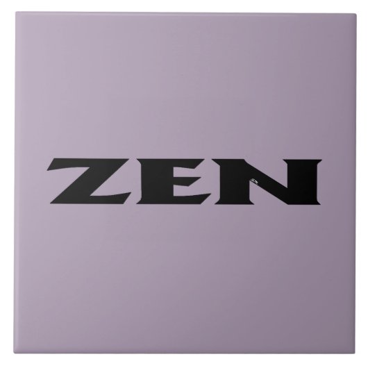 Zen zwart grijs grote tegel tegeltje (Voorkant)