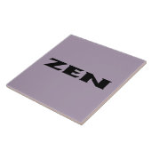 Zen zwart grijs grote tegel tegeltje (Zijkant)