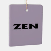 Zen zwart grijs vierkant keramisch ornament (Rechts)