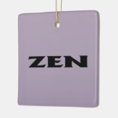Zen zwart grijs vierkant keramisch ornament (Links)