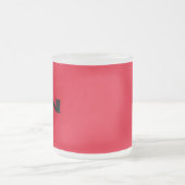 Zen zwart rood frosted mok (Center)