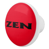 Zen zwart rood keramische knop (Rechts)