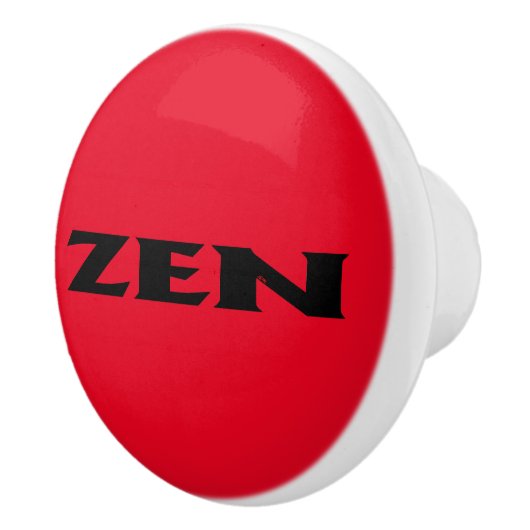 Zen zwart rood keramische knop (Rechts)
