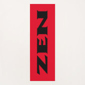 Zen zwart rood oefenmat yogamat (Voorkant)