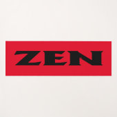 Zen zwart rood oefenmat yogamat (Voorkant (horizontaal))
