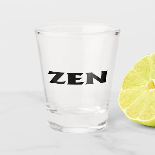Zen zwart shotglas shot glas (Voorkant)