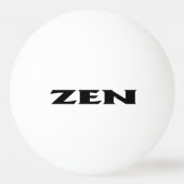 Zen zwart wit 1-sterren ping pong bal pingpongbal (Voorkant)