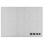 Zen zwart wit glas snijplank (Voorkant)