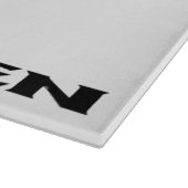 Zen zwart wit glas snijplank (Hoek)