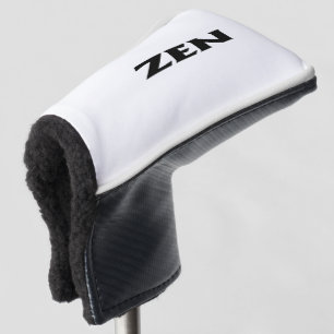 Zen zwart wit golfclub putter hoofd cover
