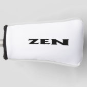 Zen zwart wit golfclub putter hoofd cover (Voorkant)
