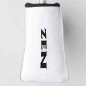 Zen zwart wit golfclub putter hoofd cover (Draai 90)