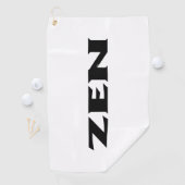 Zen zwart wit golfhanddoek (Insitu)