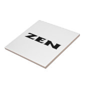 Zen zwart wit kleine tegel tegeltje (Zijkant)