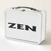 Zen zwart wit lunchbox (Voorkant)