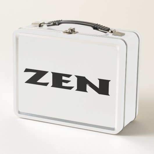 Zen zwart wit lunchbox (Voorkant)