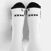 Zen zwart wit naar binnen hoge prestaties sokken (Top)
