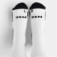 Zen zwart wit naar binnen hoge prestaties sokken