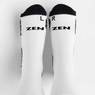 Zen zwart wit naar binnen hoge prestaties sokken