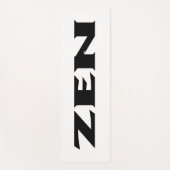 Zen zwart wit oefenmat yogamat (Voorkant)