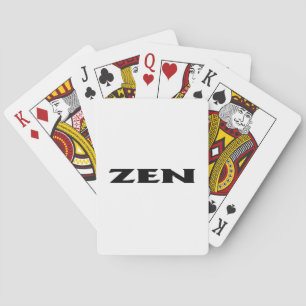 Zen zwart wit Poker speelkaarten
