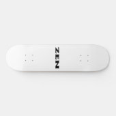 Zen zwart wit skateboard (Horizontaal)