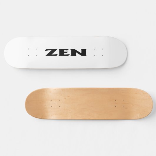 Zen zwart wit skateboard (Horizontaal)