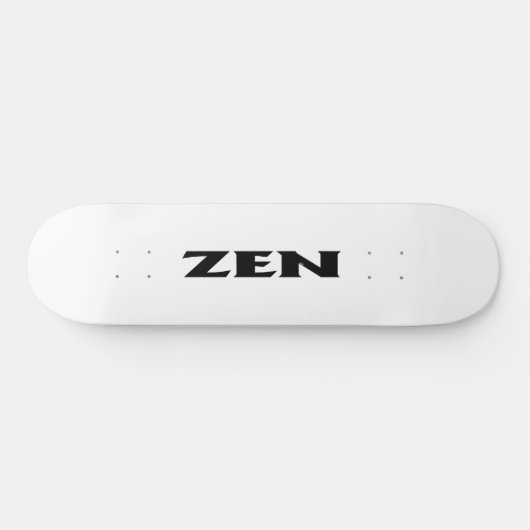 Zen zwart wit skateboard (Horizontaal)