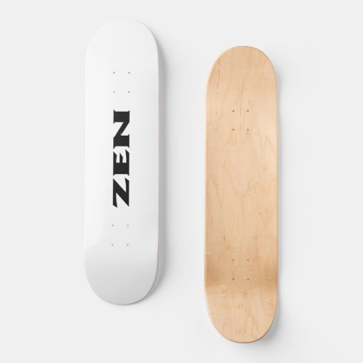 Zen zwart wit skateboard (Voorkant)