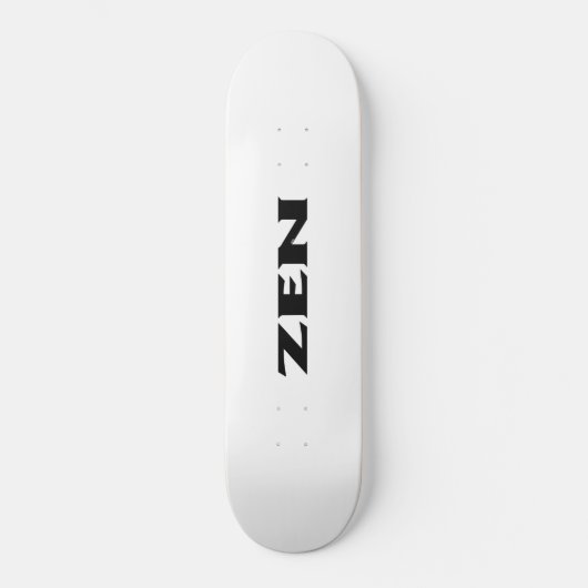 Zen zwart wit skateboard (Voorkant)