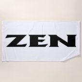 Zen zwart wit strandlaken (Voorkant)