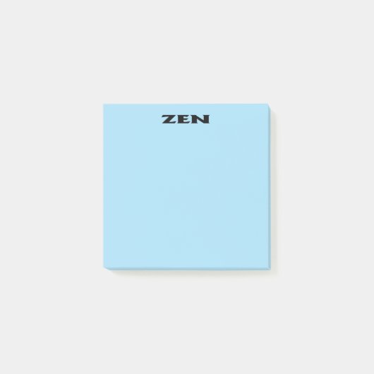 Zen zwarte blauwe notitieblokken post-it® notes (Voorkant)