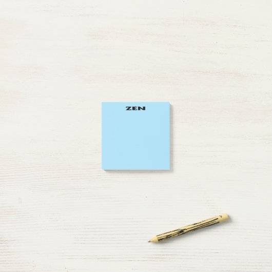 Zen zwarte blauwe notitieblokken post-it® notes (Op bureau)