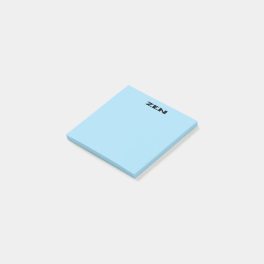 Zen zwarte blauwe notitieblokken post-it® notes (Schuin)