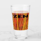 Zen zwarte draad glas tumbler (Voorkant)