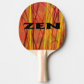 Zen zwarte draad ping pong paddle tafeltennisbatje (Voorkant)