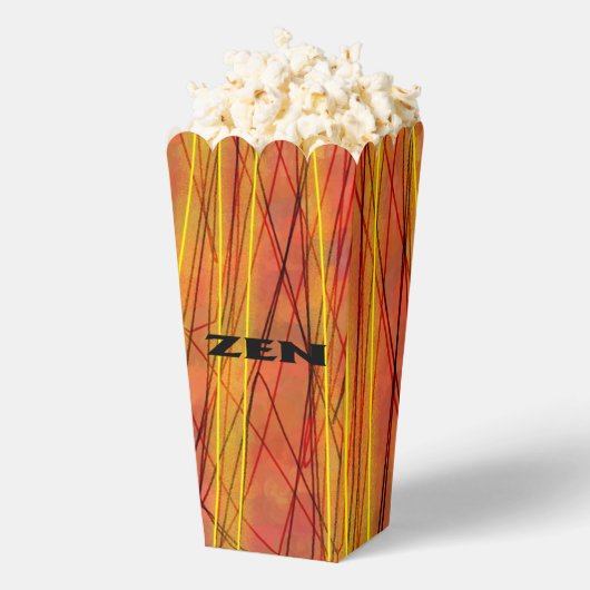 Zen zwarte draad popcorn dozen bedankdoosjes (Popped)