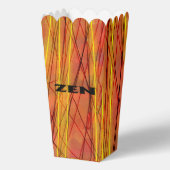 Zen zwarte draad popcorn dozen bedankdoosjes (Voorkant)