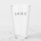 Zen zwarte glazen tumbler (Achterkant)