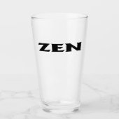 Zen zwarte glazen tumbler (Voorkant)