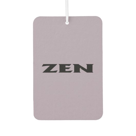 Zen zwarte grijze auto luchtverfrisser (Voorkant)