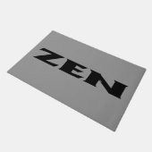 Zen zwarte grijze deurmat (Schuin)